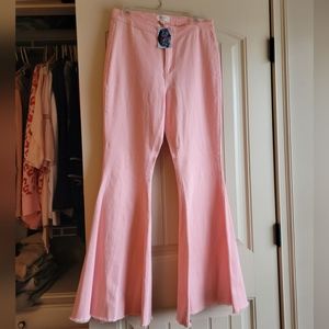 Pink Flare Jeans